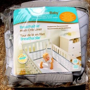 Mesh crib liner